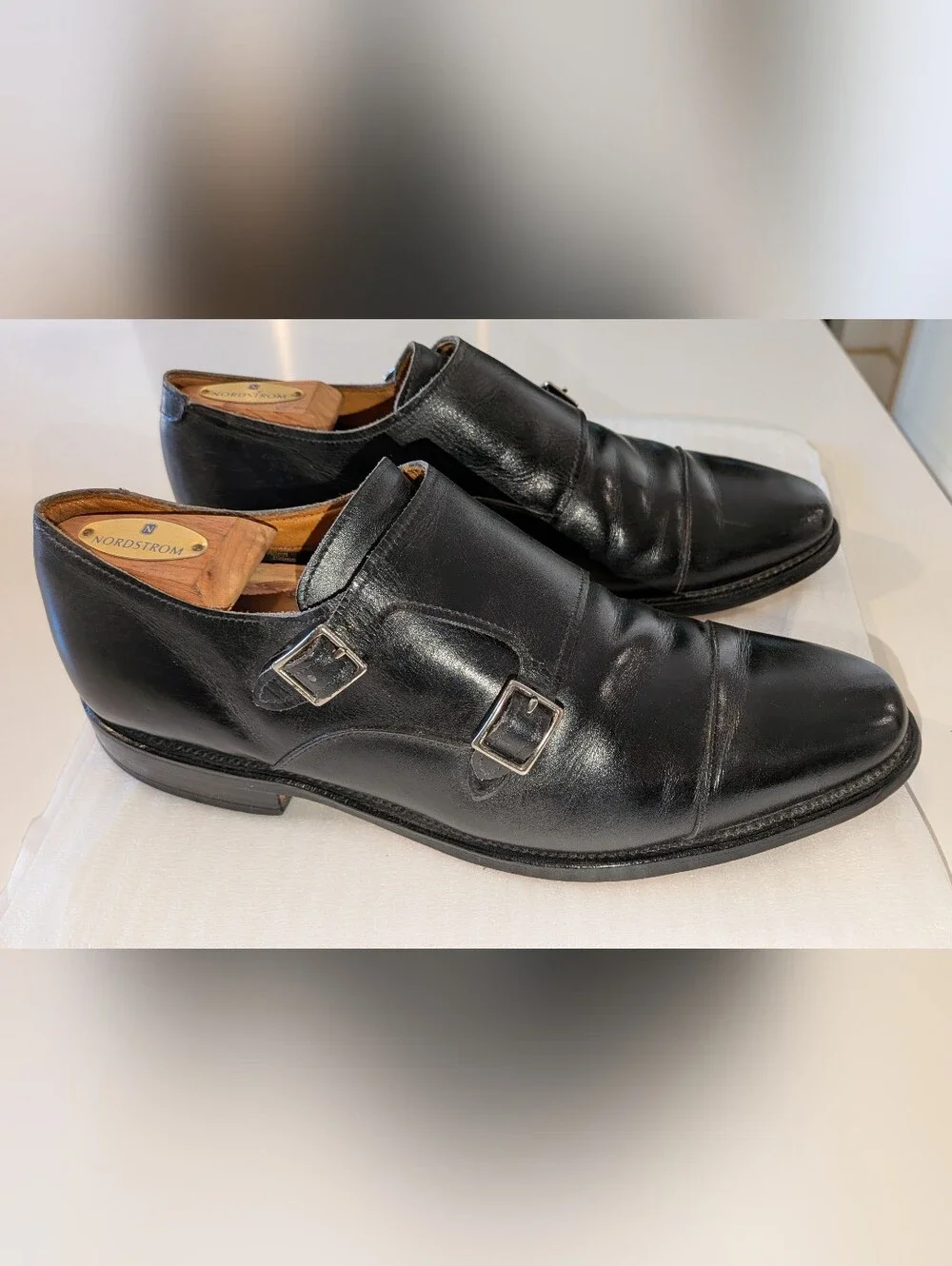 Allen Edmonds Double Monk Strap Dress Shoe.